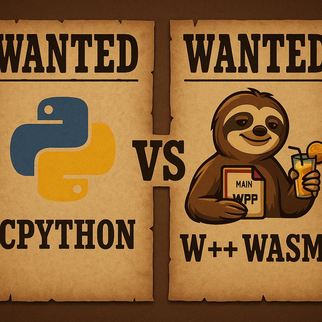 BickelOfek's tweet photo. CPython: "I'm the real Python."
W++: "I compile to WASM and .NET IL. With GC. Powered by sloths."
Meet W++, a chaotic, high-level Python-style language that runs in browsers, compiles to WebAssembly, and breaks expectations.
#WASM #Programming #Python #dotnet #LangDev https://t.co/VdDGdtgSWc