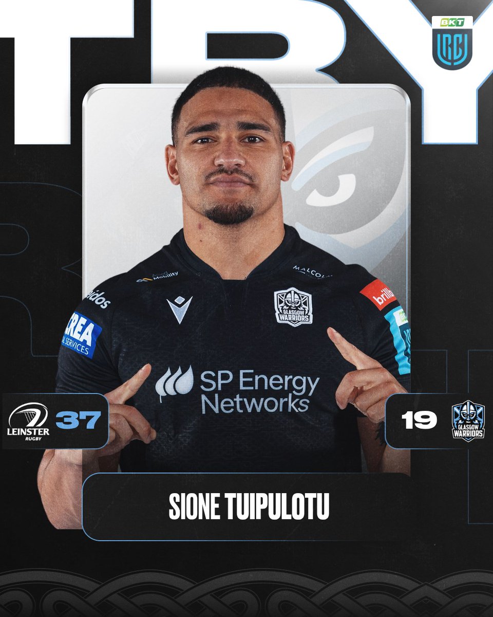 78'| TRY! 

Sione Tuipulotu weaves his way through the Leinster defence to touch down

TJ with the extras! 

Follow along live 📲tinyurl.com/46jjff28

🔵 37 - 19⚔️🛡️
