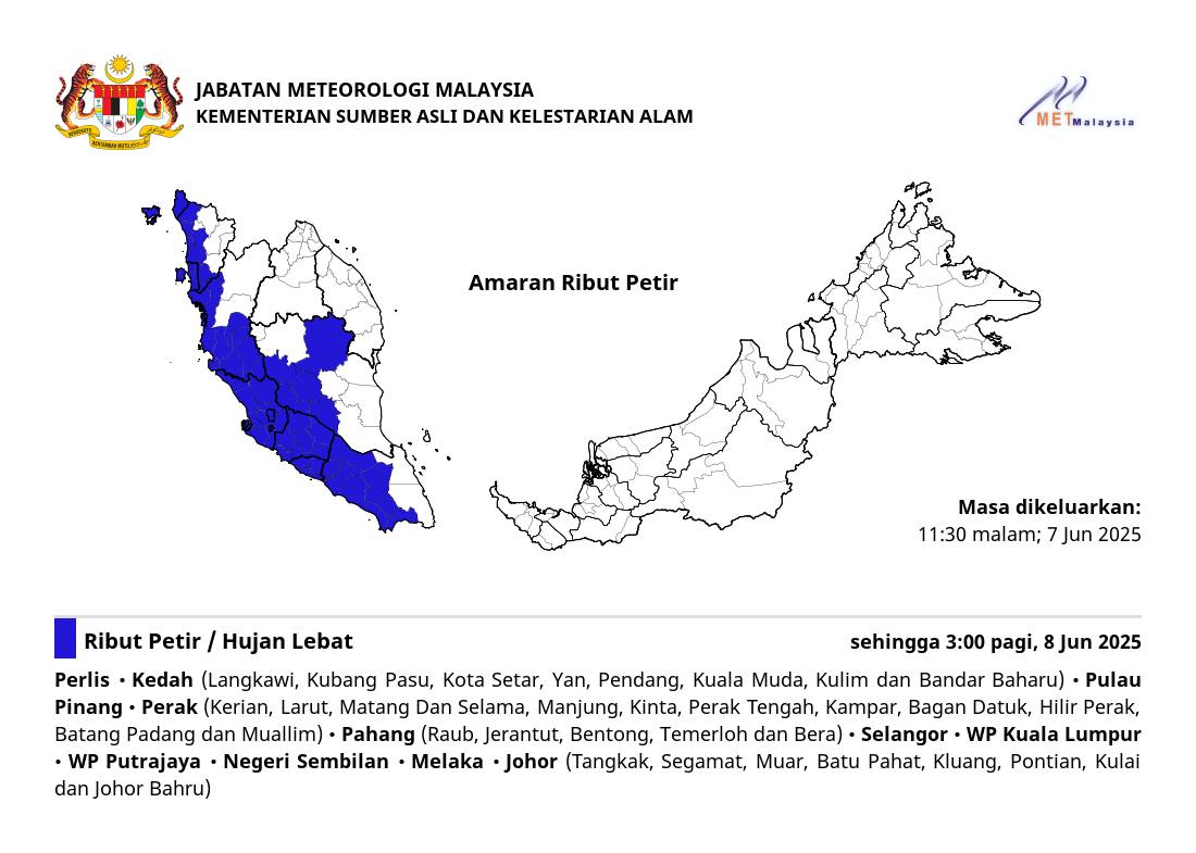 metmalaysia's tweet photo. AMARAN RIBUT PETIR. ⛈⛈⛈ 

#ributpetirmetmalaysia
#metmalaysia
#NRES
#MalaysiaMadani https://t.co/jsvhbAhsVX