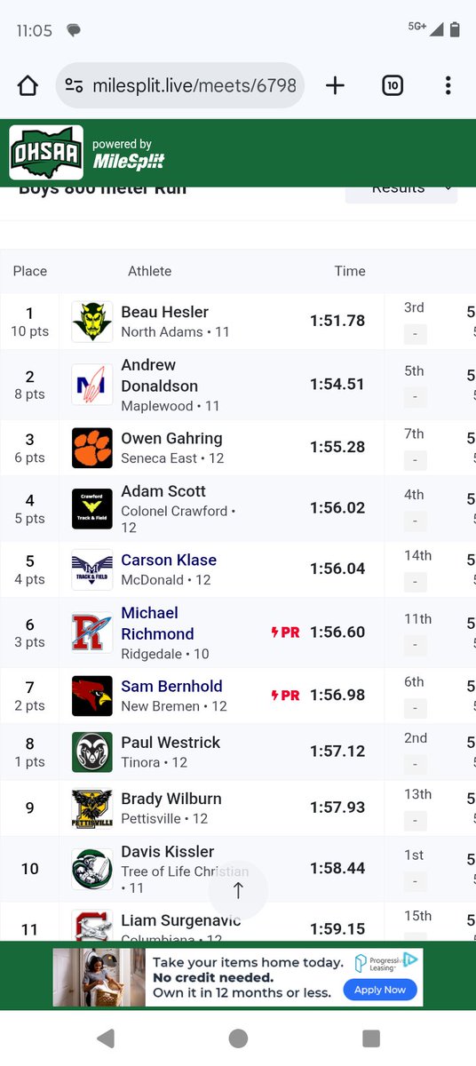 New Bremen Track & Field tweet media