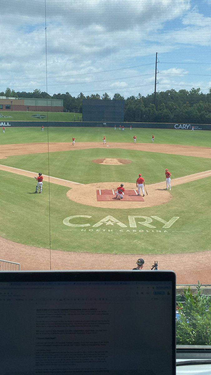 ASKent_5's tweet photo. One more time from CARY, NC for the NCAA D2 National Championship.

@Mules_Baseball vs Spartans

Our Pregame show starts at 10:40am CST

#RollStable https://t.co/5AUFAwea8j