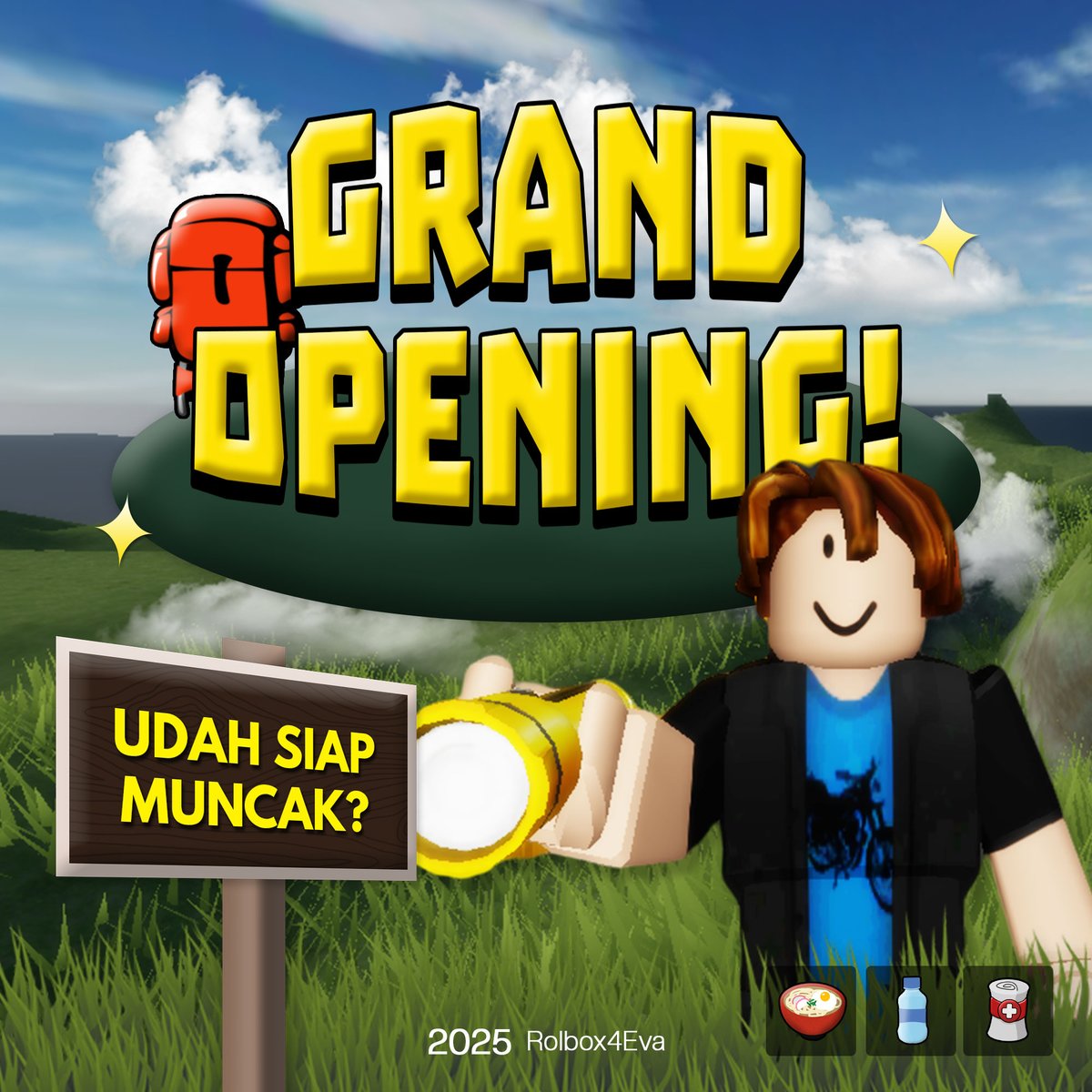 expewithdoel's tweet photo. 🚨 ANNOUNCEMENT 🚨

Pendaftaran #jalur_umum summit MT ROLBOX 4052 MDPL resmi DIBUKA!!! 🏔️

🎮 Limited slots only! https://t.co/qphSu5Ah5a