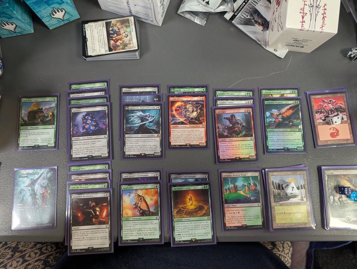 Razoack's tweet image. Won a pre release! Deck I thought was medium but played very well!