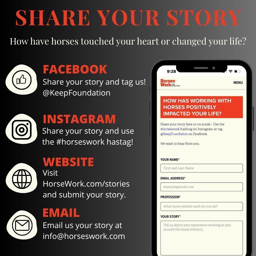Whether it's a childhood memory, a career path, or a life lesson, we want to hear how horses have made a difference in your life. 💬✨

📢 Share your story with us and inspire others in our horse community! Use the #horseswork hashtag or visit horseswork.com/stories