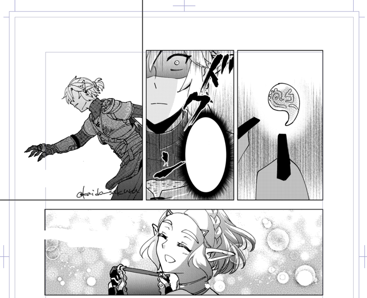 トーン作業あと半分～ 