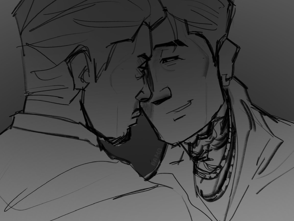 damodrafts's tweet photo. struggling to draw features so hard 

but that wont stop my yaoi https://t.co/0WxyrWh3Xz