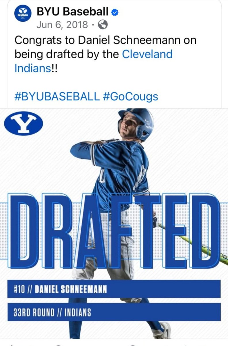 8 yrs ago yesterday (pick #1,003). He may have been drafted in the 33rd round... But, he was NEVER a "33rd Rounder". So thankful he went to an organization which allowed him to compete &amp; judged him based on his play on the field... not his prospect ranking.
Go Tribe! Forever!
