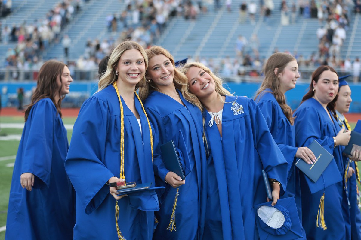 Congratulations to the STMA Class of 2025!

Our 56th graduating class—598 strong—continues a proud tradition of excellence.

Thanks to the 4,000+ who joined us to celebrate!

Carpe diem, grads! 💙💛 #knightspride #WeAreSTMA
