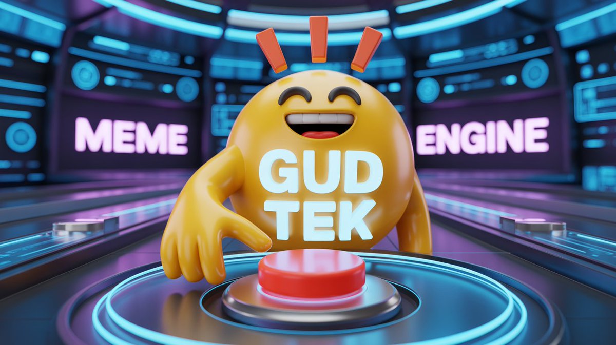 KryptoRenegade's tweet photo. Day 1: Website โ
Day 1: Meme engine โ
Day 1: ATH โ
While others drop whitepapers, $GUDTEK drops WINS.
First BONK Hackathon project. Leading. Dominating. Memeing.
๐ Chart: https://t.co/p8wqU0kALJ
๐งฌ CA: 5QUgMieD3YQr9sEZjMAHKs1cKJiEhnvRNZatvzvcbonk
#GUDTEK #BonkHackathon #Solana #MemeChain #BuiltDifferent