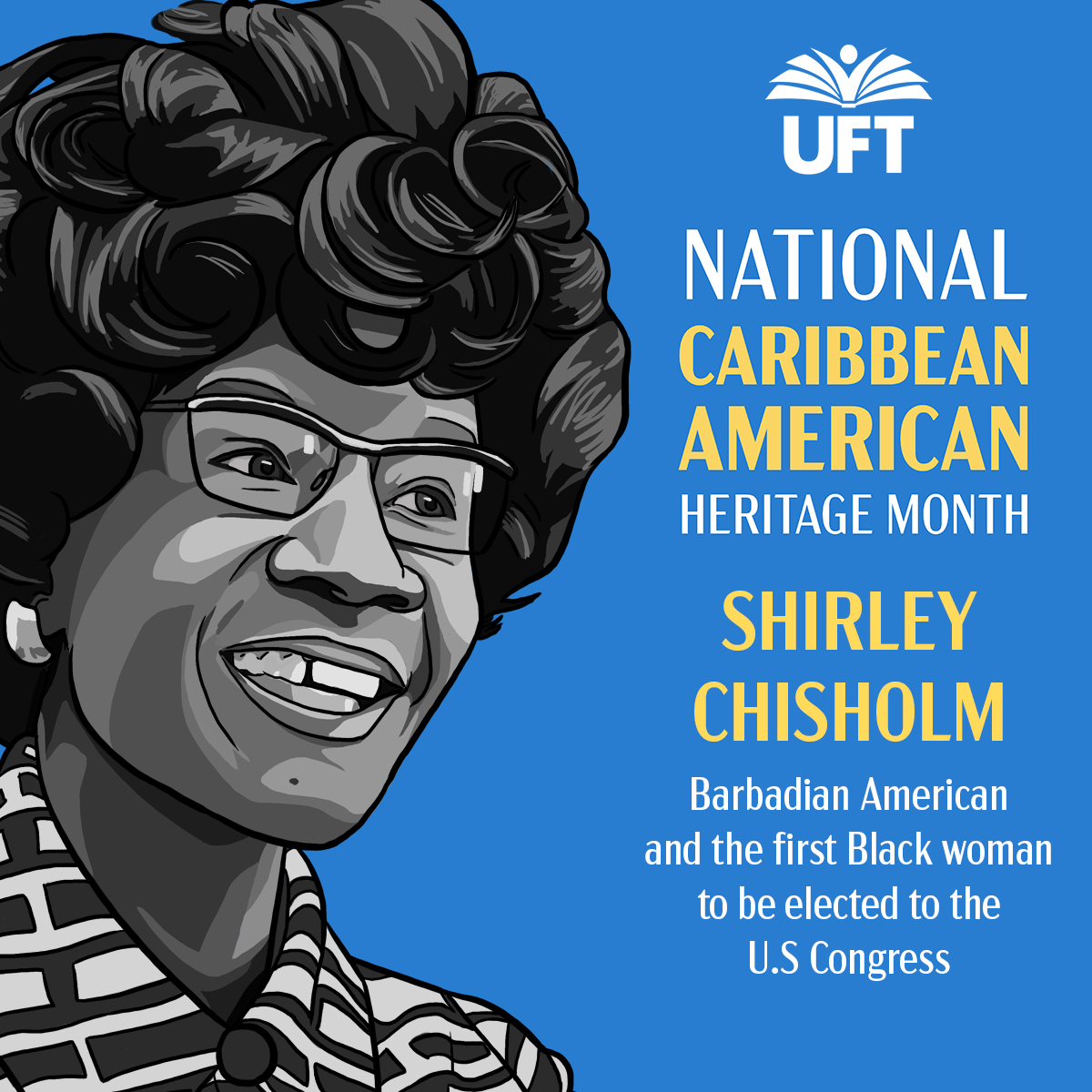 Shirley Chisholm was a trailblazer who never lost sight of her roots in the Caribbean. Of her legacy, Chisholm said, “I want to be remembered as a woman … who dared to be a catalyst of change.” #CaribbeanHeritageMonth