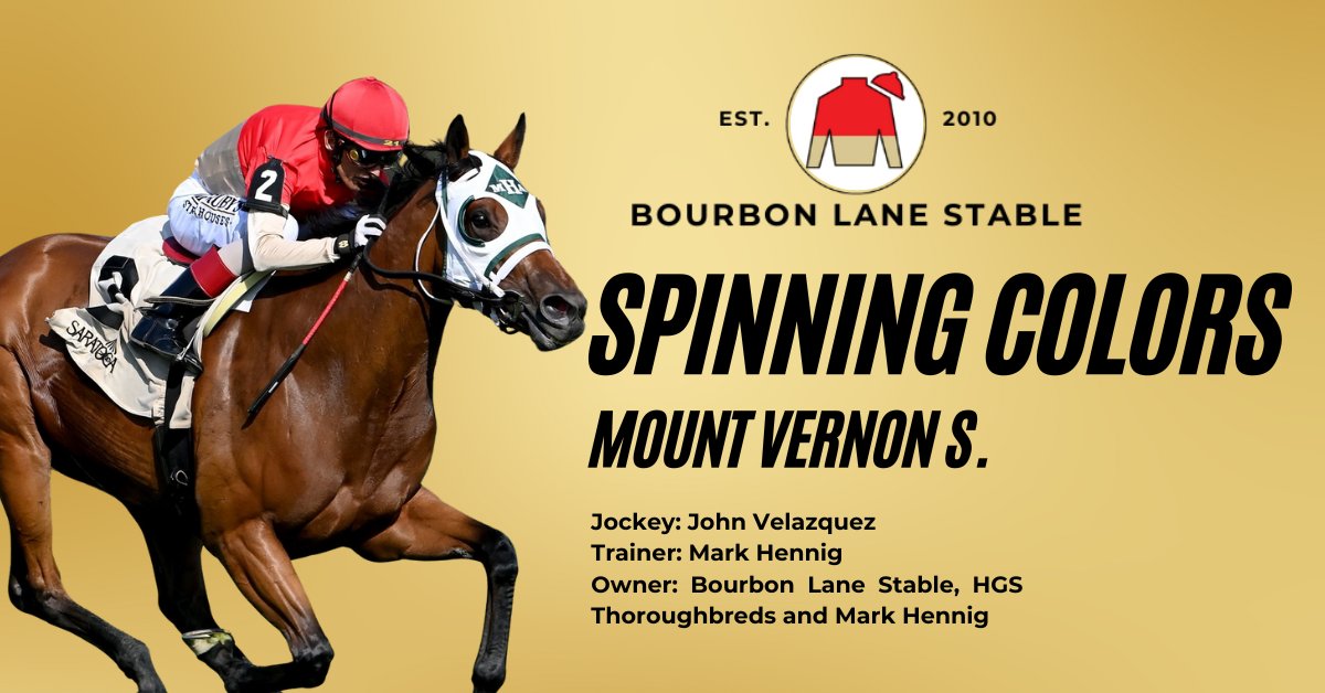 We're still buzzing from Spinning Colors’ Mount Vernon Stakes win at Saratoga! 🏆 What a thrill to see this talented mare shine on the big stage.
Want to join a winning team? Bourbon Lane Stable is crafting new yearling partnerships! DM us to learn more. 🥃🏇