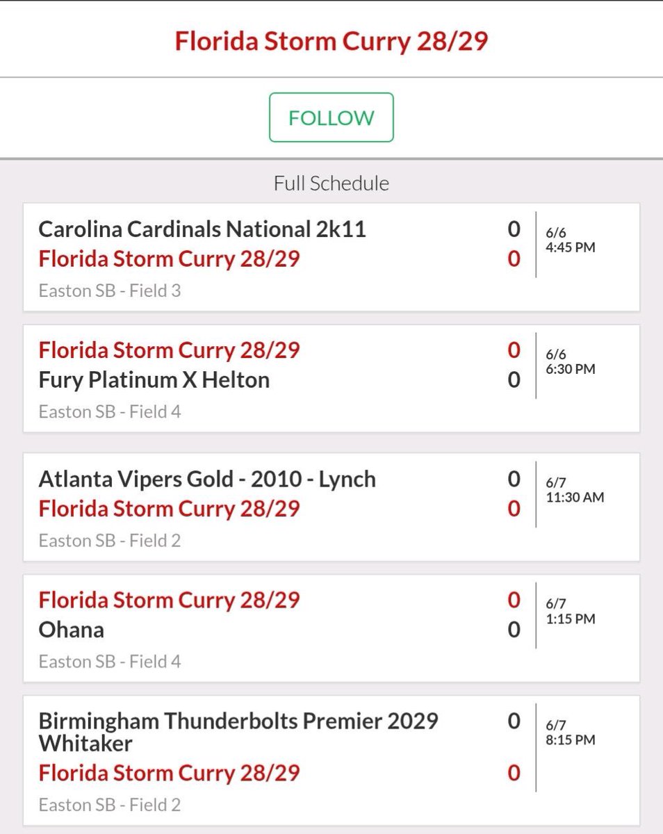 FL Storm Curry (@flstormcurry) on Twitter photo Game 3, 4 & 5 today <a href="/flpgfmedia/">Florida PGF Media Network</a>
Just a few minutes from #ChampionsPark
#GreatShade
<a href="/FSU_Softball/">Florida State Softball π₯</a>
<a href="/FAMU_Softball/">Florida A&M Softball π₯</a>
<a href="/GatorsSB/">Gators Softball</a>
<a href="/FAUSoftball/">Florida Atlantic Softball</a>
<a href="/UCF_Softball/">UCF Softball</a>
<a href="/GaTechSoftball/">Georgia Tech Softball π₯π₯π₯π₯π₯</a>
<a href="/UGASoftball/">Georgia Softball</a>
<a href="/AlabamaSB/">Alabama Softball</a>
<a href="/LSUsoftball/">LSU Softball</a>
<a href="/LionUpSoftball/">Southeastern Softball</a>
<a href="/LineDsoftball/">Line Drive Media</a>
<a href="/UpstateSoftball/">USC Upstate Softball</a>
<a href="/MizzouSoftball/">Mizzou Softball</a> Game 3, 4 & 5 today <a href="/flpgfmedia/">Florida PGF Media Network</a>
Just a few minutes from #ChampionsPark
#GreatShade
<a href="/FSU_Softball/">Florida State Softball π₯</a>
<a href="/FAMU_Softball/">Florida A&M Softball π₯</a>
<a href="/GatorsSB/">Gators Softball</a>
<a href="/FAUSoftball/">Florida Atlantic Softball</a>
<a href="/UCF_Softball/">UCF Softball</a>
<a href="/GaTechSoftball/">Georgia Tech Softball π₯π₯π₯π₯π₯</a>
<a href="/UGASoftball/">Georgia Softball</a>
<a href="/AlabamaSB/">Alabama Softball</a>
<a href="/LSUsoftball/">LSU Softball</a>
<a href="/LionUpSoftball/">Southeastern Softball</a>
<a href="/LineDsoftball/">Line Drive Media</a>
<a href="/UpstateSoftball/">USC Upstate Softball</a>
<a href="/MizzouSoftball/">Mizzou Softball</a>