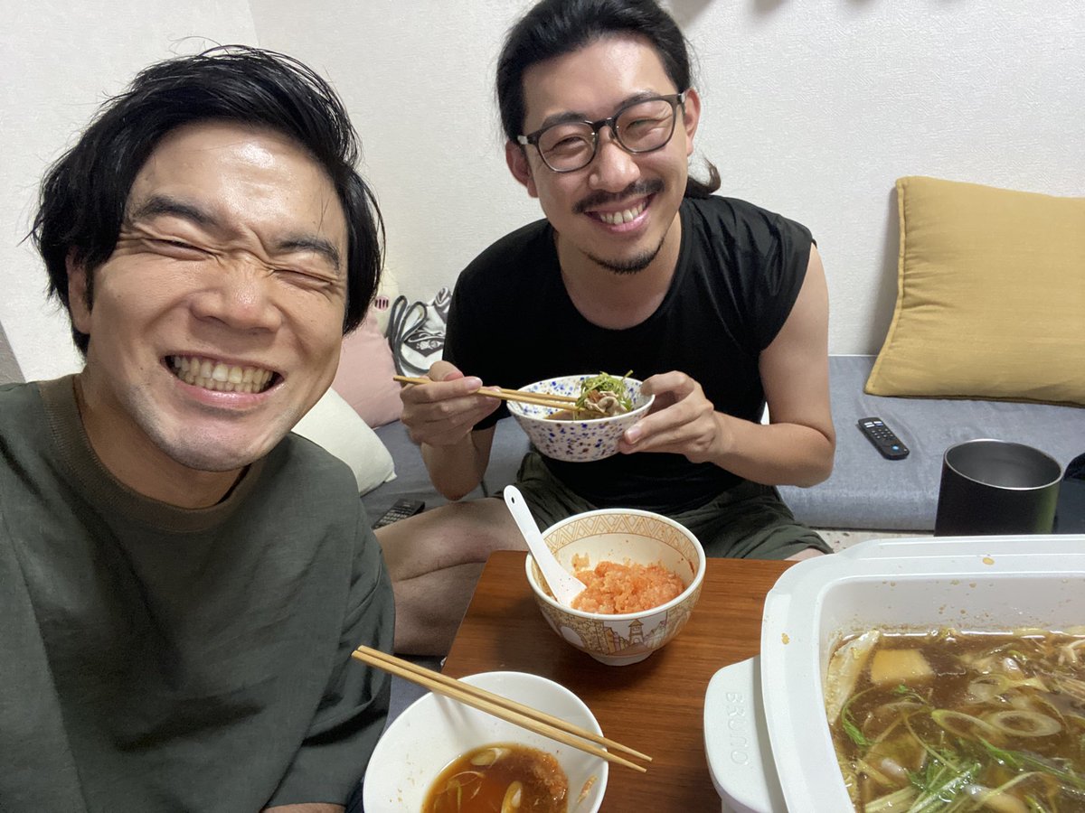 「バーキングバトルMC」
「勝負ネタM・Cバトルライブ」
ありがとうございました
バーキングバトル
りとるハイ優勝おめでとう🔥🔥
越智さん顔怖すぎます😅
エビさんと時計がおそろで
時計の色とTシャツの色合わせコーデも同じでした🥵🥵
終わりで竹内さんの家でしゃぶしゃぶ🍖🍖
最高日✌️✌️✌️