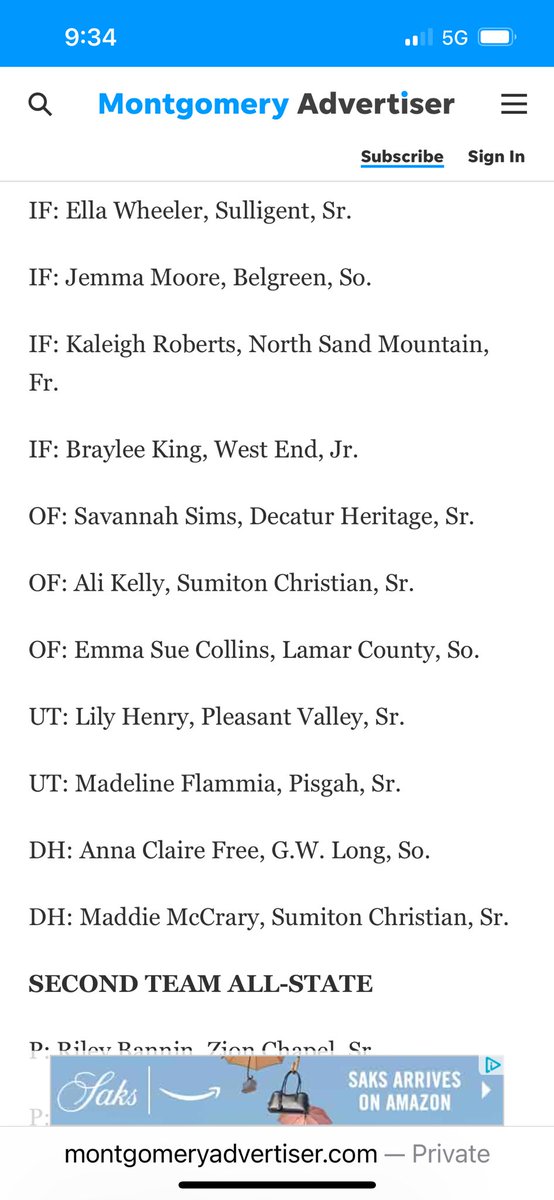 Anna Claire Free (@annaclairefree8) on Twitter photo So honored to be 2A Player of the Year and also making First Team All-State! Thankful for my coaches, parents, and peers that push me to be the best!! <a href="/lbpowell12/">Brooke Powell</a> <a href="/_leannajohnson5/">leanna</a> <a href="/CoachOAllZones/">AllZonesFastpitch</a> <a href="/Steal_Powell/">Southern Steal - Powell</a> So honored to be 2A Player of the Year and also making First Team All-State! Thankful for my coaches, parents, and peers that push me to be the best!! <a href="/lbpowell12/">Brooke Powell</a> <a href="/_leannajohnson5/">leanna</a> <a href="/CoachOAllZones/">AllZonesFastpitch</a> <a href="/Steal_Powell/">Southern Steal - Powell</a>