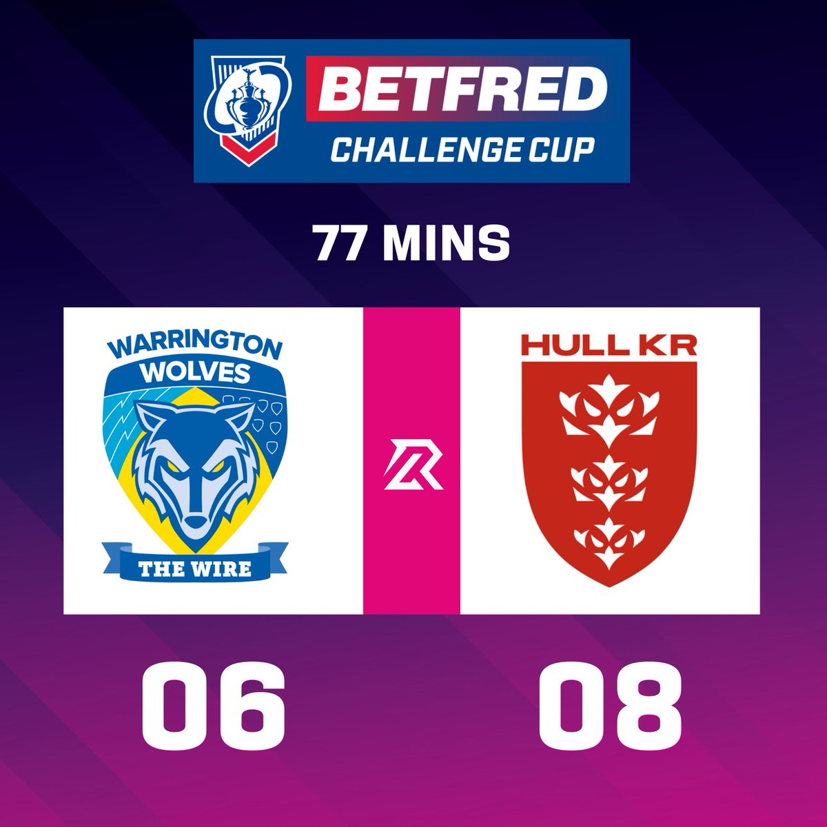 77 Mins - Try confirmed by the video ref. Mikey Lewis adds the extras. 3 mins to go have <a href="/hullkrofficial/">Hull KR</a> stolen it.
