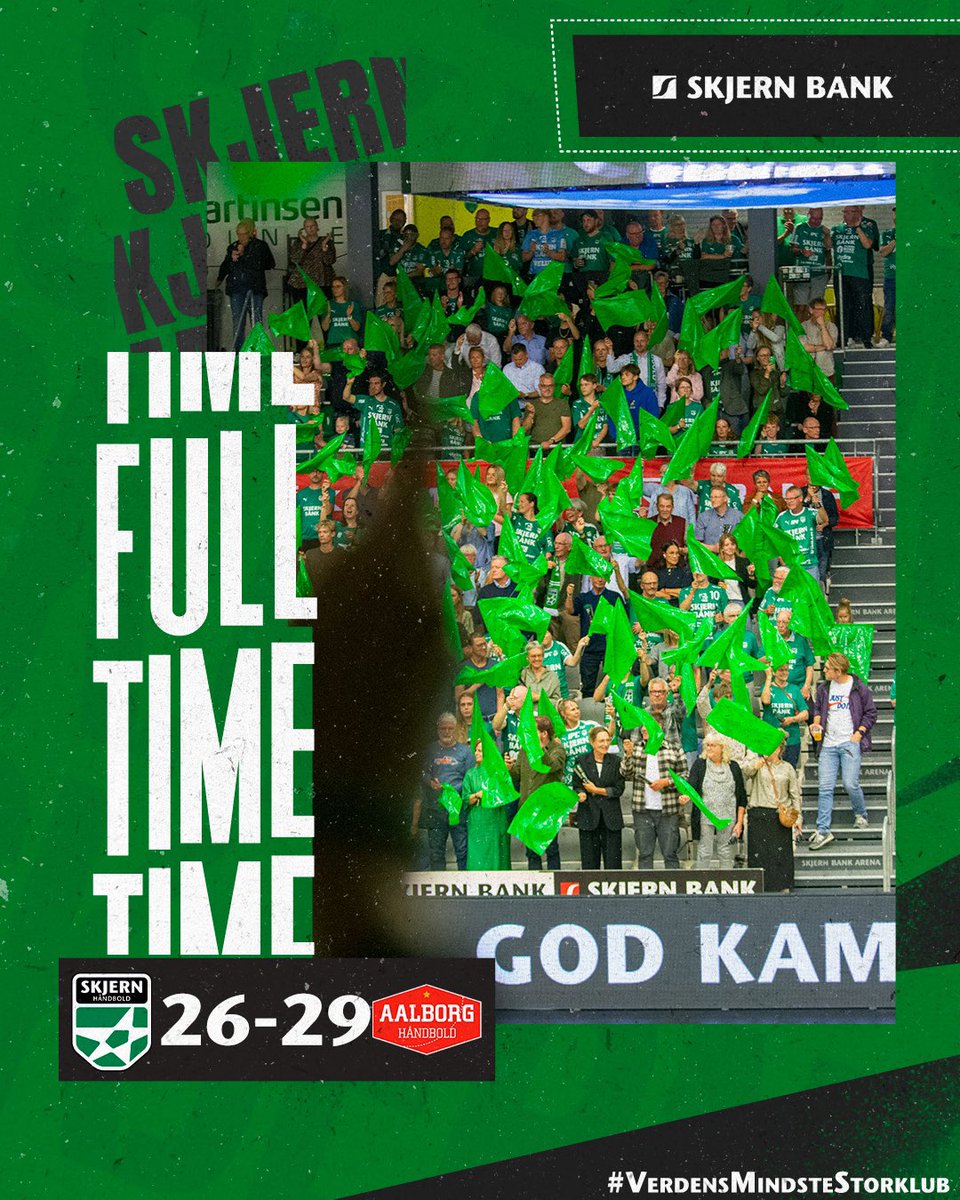 Drømmen om guld sluttede her.

Vi gav alt i en fuldstændig udsolgt Skjern Bank Arena, men det var ikke nok.

Tillykke til Aalborg Håndbold med titlen.

#skjernhåndbold #verdensmindstestorklub