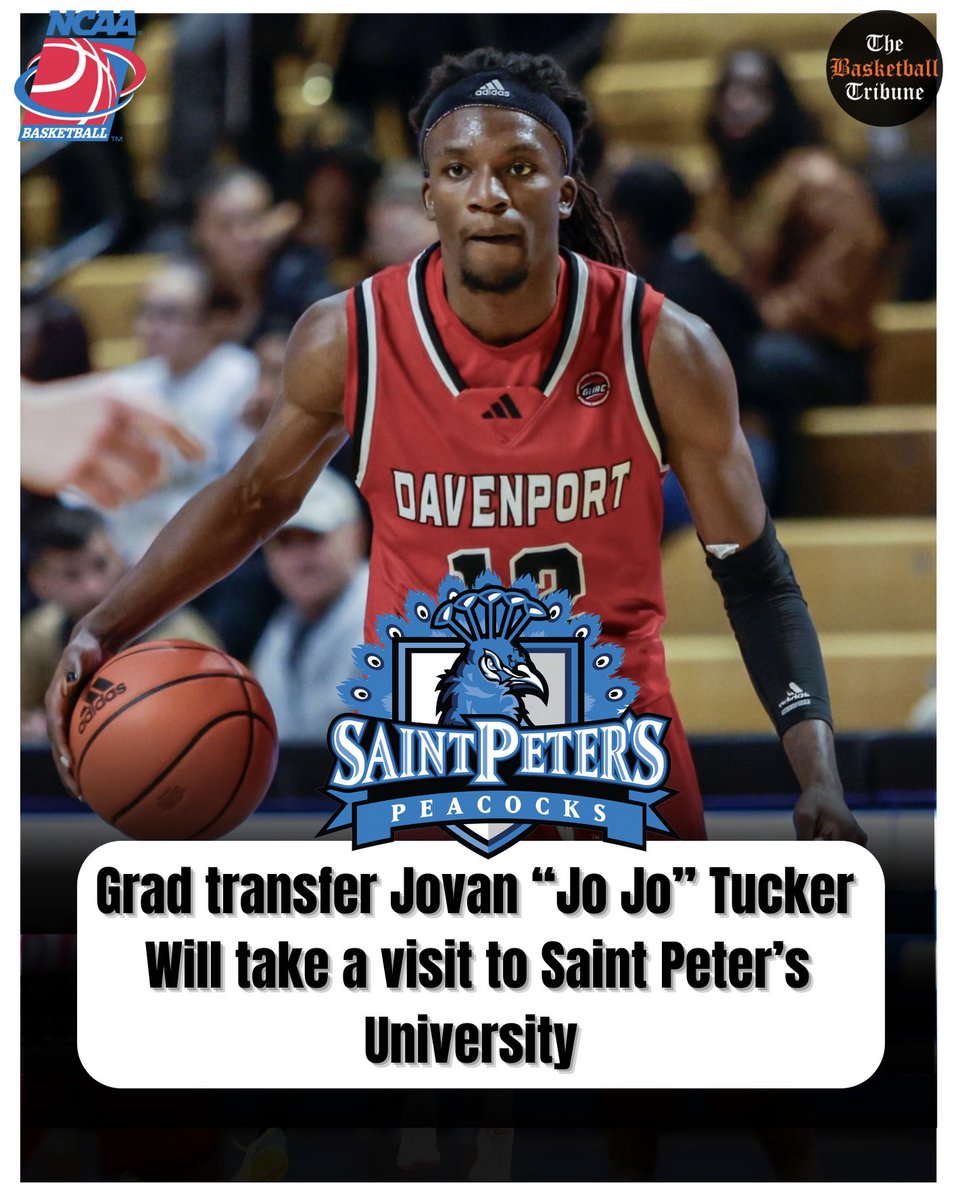 The Basketball Tribune (@thebballtribune) on Twitter photo Grad transfer Jo Jo Tucker will take a visit to Saint Peter’s University June 10-11. The senior guard averaged 15 points 4.8 rebounds and 2.0 assists while shooting 45.9 % from the field and 40% from the 3
<a href="/TP4PT/">Transfer Portal for Playing Time</a>
<a href="/ThePortalReport/">The Portal Report</a>
<a href="/VerbalCommitsD2/">Verbal Commits D2</a>
<a href="/VerbalCommits/">Verbal Commits</a> Grad transfer Jo Jo Tucker will take a visit to Saint Peter’s University June 10-11. The senior guard averaged 15 points 4.8 rebounds and 2.0 assists while shooting 45.9 % from the field and 40% from the 3
<a href="/TP4PT/">Transfer Portal for Playing Time</a>
<a href="/ThePortalReport/">The Portal Report</a>
<a href="/VerbalCommitsD2/">Verbal Commits D2</a>
<a href="/VerbalCommits/">Verbal Commits</a>