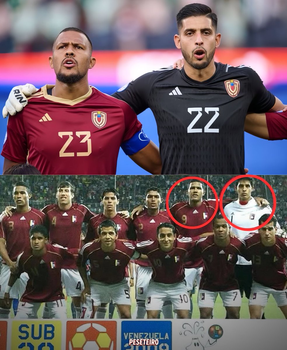 jpeseteiroDT's tweet photo. 🇻🇪🔝 en 2009 los goles de Salomón Rondon y las atajadas de Rafa Romo llevado a Venezuela a disputar su primer mundial FIFA (sub20).

15 años después los goles de Salomón Rondon y las Atajadas de Rafa Romo pueden llevar a la Vinotinto a su primer mundial absoluto. 

Inoxidables.🐐 https://t.co/7H53m8DwrX
