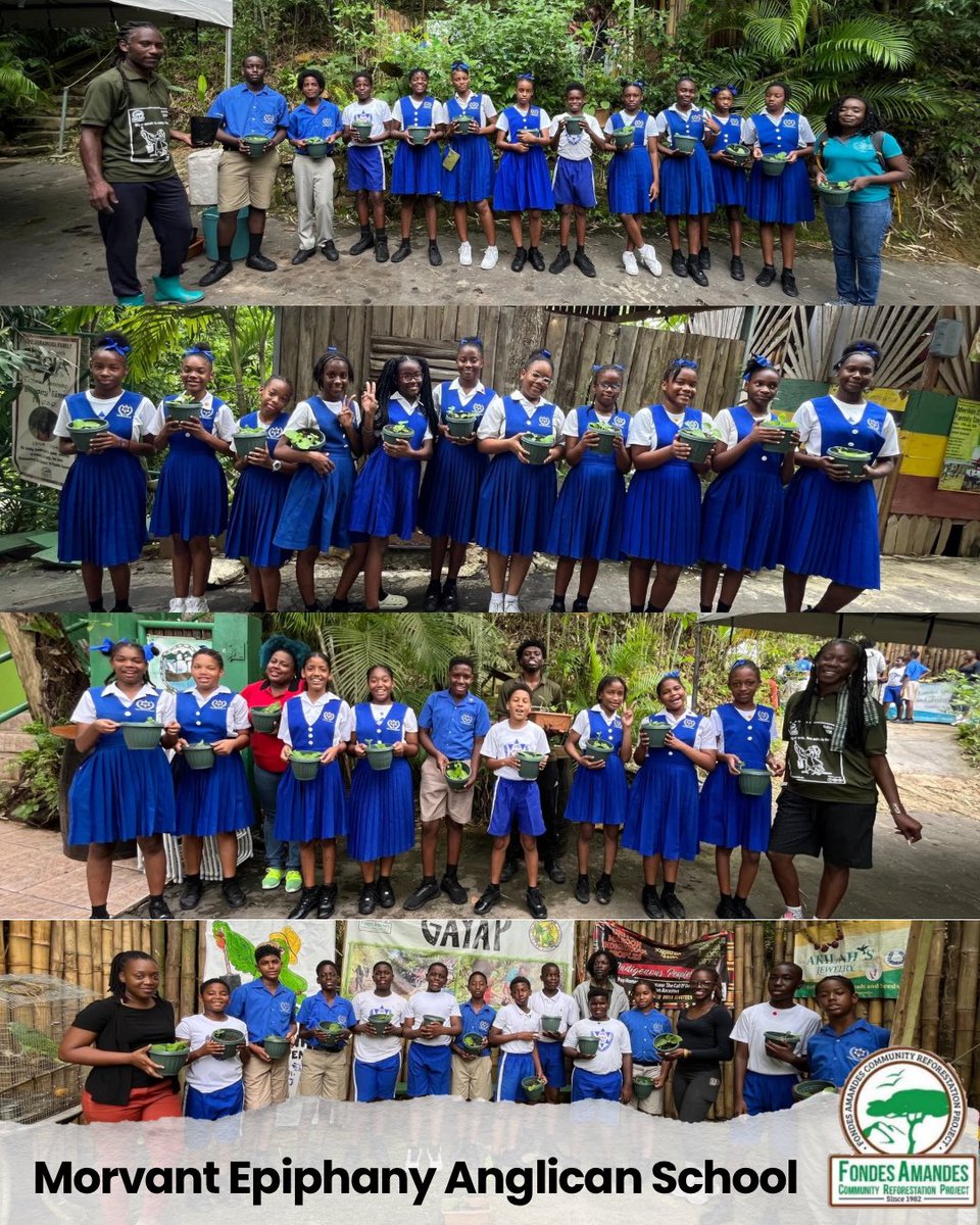FACRP's tweet image. Hands in the soil, hearts in the forest!
 As part of the Atlantic Environmental Educational Series (AEES), we welcomed 42 vibrant students from Morvant Epiphany Anglican School to FACRP to mark the start of tree planting season and what a day it was!
#FACRP #TreePlantingSeason