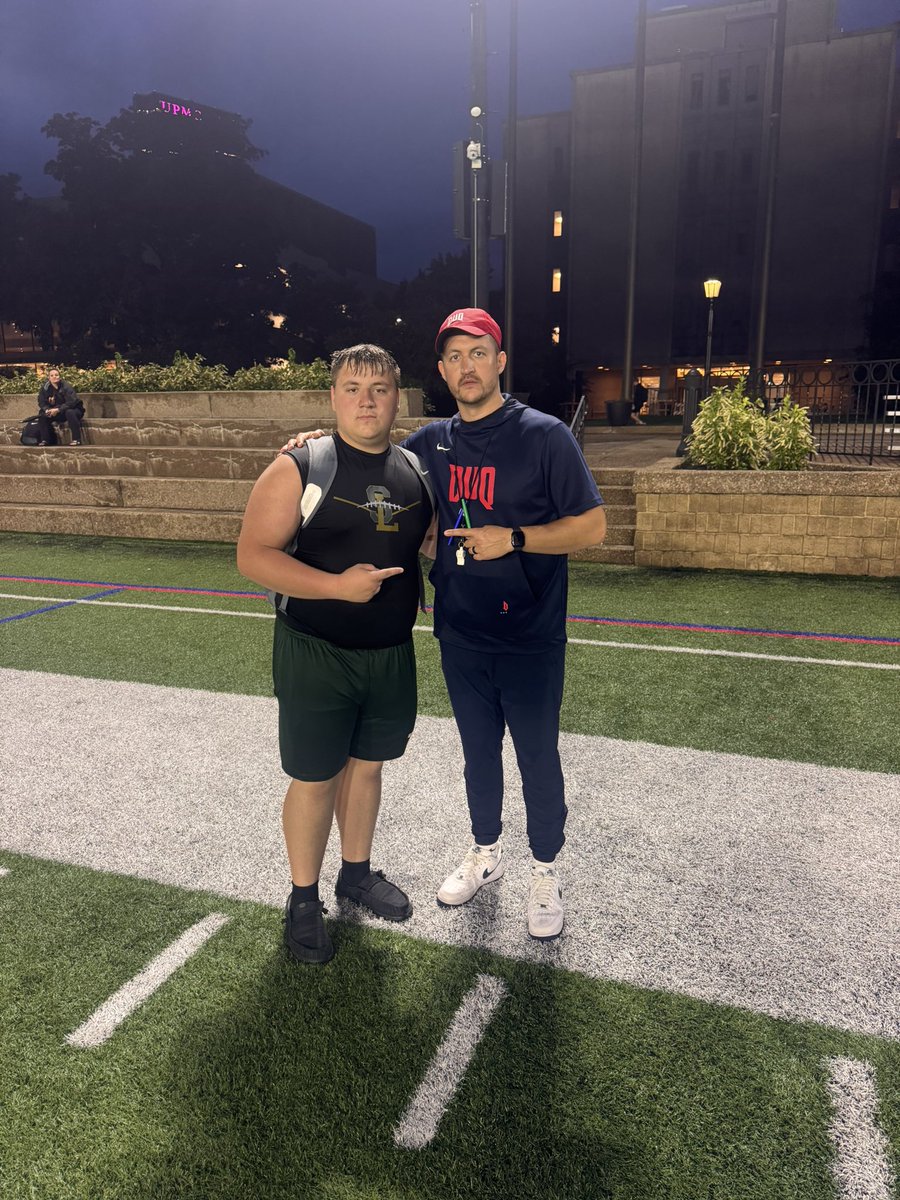 Had a great day down at <a href="/DuqFB/">Duquesne Football</a>  learned a lot and all around had a great camp