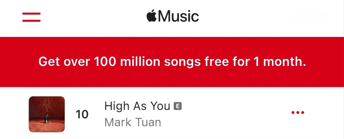 250607 #HighAsYou is now charting at #️⃣10 on Apple Music Dominica Pop Chart 🇩🇲

(Songs first entry in Apple Music Charts)🥰
music.apple.com/dm/new/top-cha…

#MarkTuan #Mark #段宜恩 #마크 <a href="/marktuan/">Mark Tuan</a> <a href="/DNAmngmnt/">Mark Tuan Official</a>
