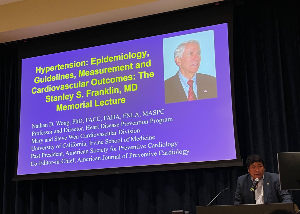 Hypertension Symposium kicked off with hands-on #BP measurement workshop and the Stanley Franklin Memorial Lecture presented by Dr Nathan Wong #hypertension