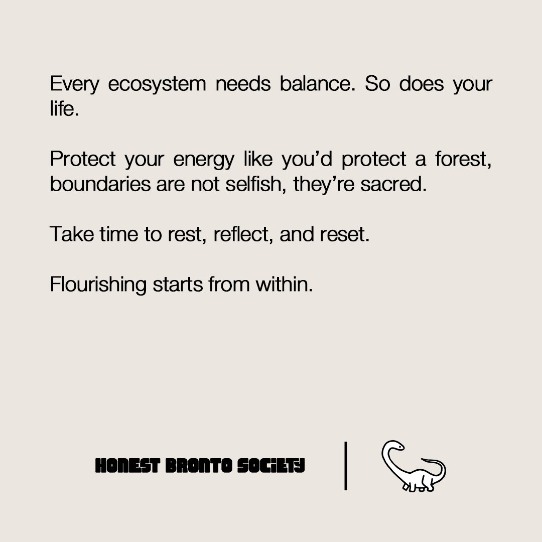 HonestBrontoS's tweet photo. Burnout isn’t a badge of honor
Rest. Reflect. Reset.
Because flourishing starts within 💚
#MindfulGrowth #RestToRise #WellnessInWeb3 #HonestBrontoSociety https://t.co/8DiIAkPyk0