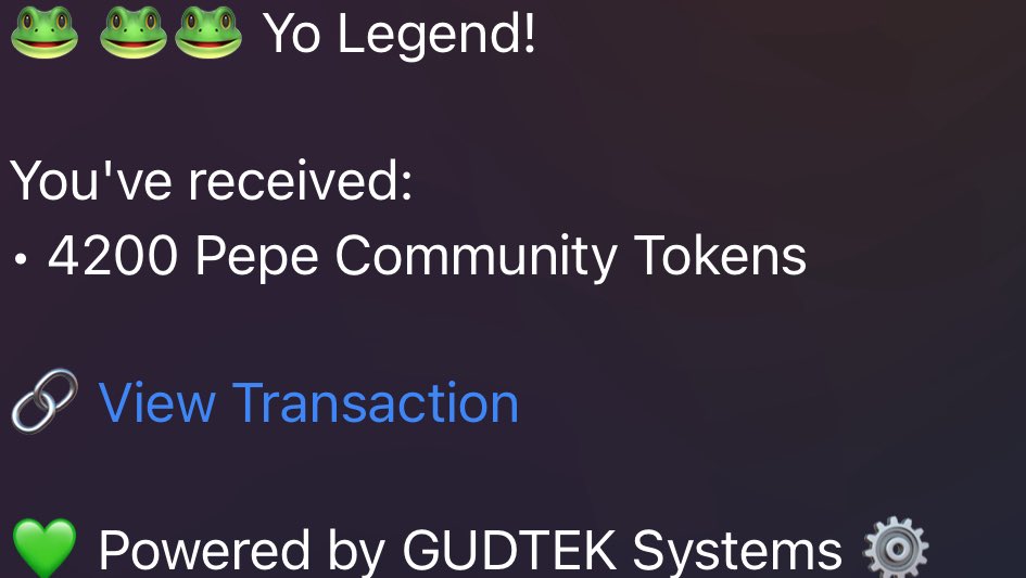 Pepe Community airdrops via telegram just hit different on the weekend 🐸🪂