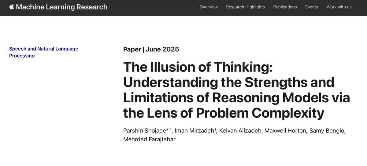 Apple doesn't see reasoning models as a major breakthrough over standard LLMs - new study

Here is why: