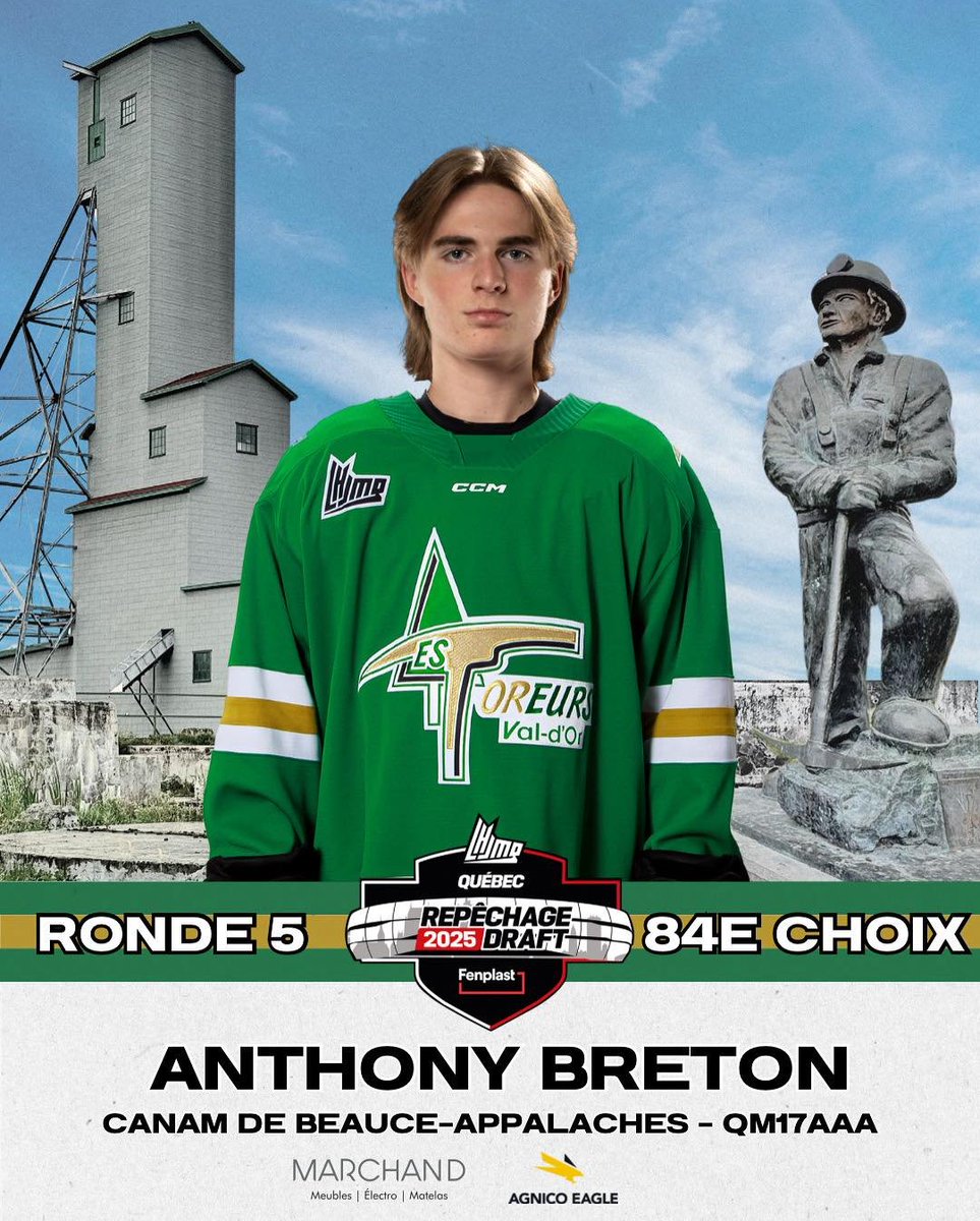 Bienvenue à Val-d'Or, Anthony Breton! #LHJMQ