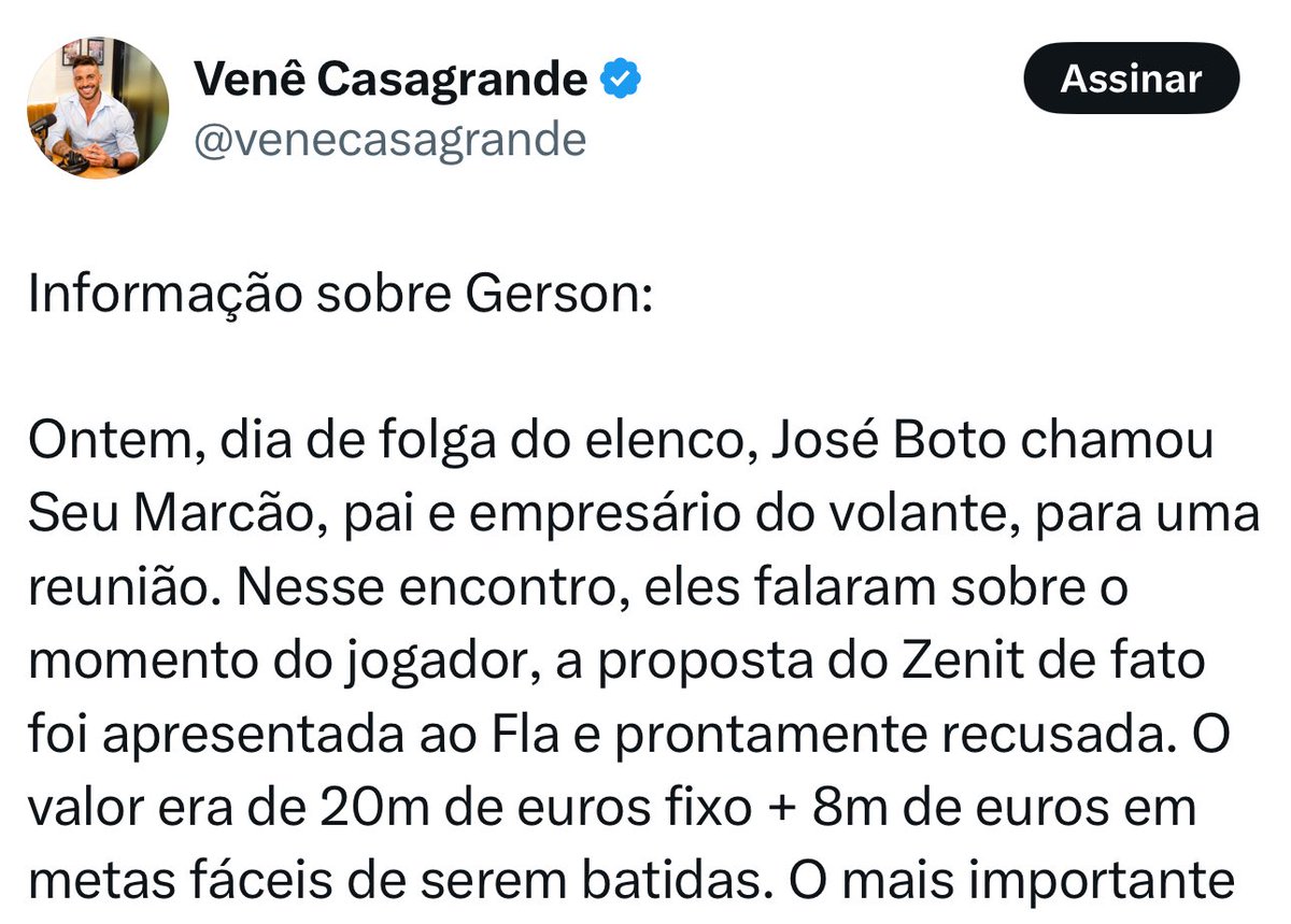 Pedro_CRF_18's tweet photo. @venecasagrande Cara, vc mesmo falou q eram 20m de euros fixos + 8m de euros por metas fáceis de serem batidas. https://t.co/bGu2XmJohm