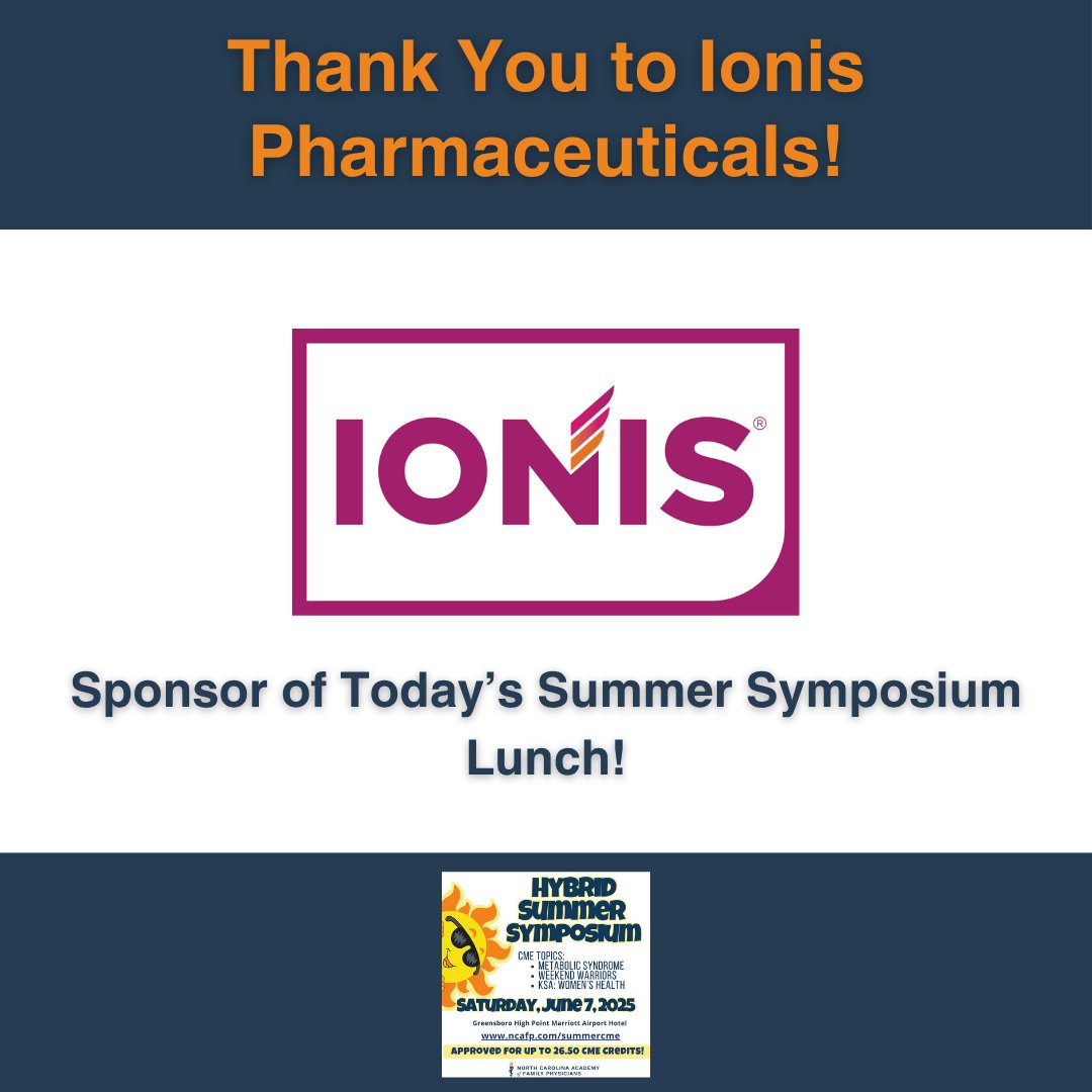 Thank you <a href="/ionispharma/">Ionis</a> for sponsoring today's lunch! We get to mix delicious food with lively conversations, all before jumping back into the Symposium.