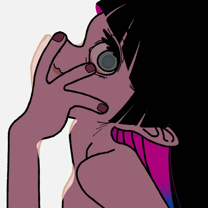 意味も目的もなく描くシリーズ なにが出るか完成するまで自分でもわからないので今後イラストガチャとする