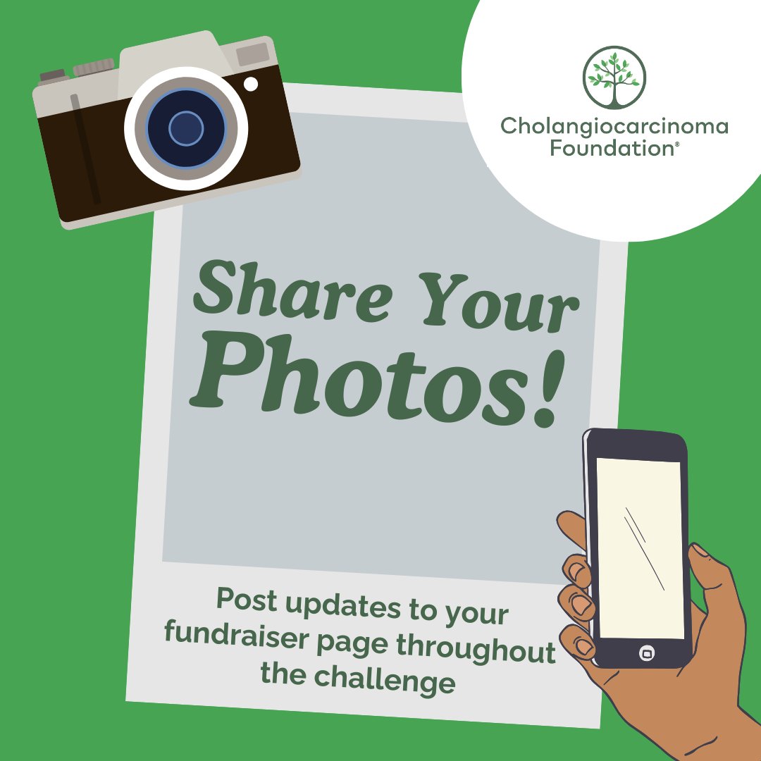 📸 Share Your Progress! 

Whether you’re walking, running, biking, or strolling with your dog — share your journey in the 30-Mile Challenge this June! Every step you take raises awareness for cholangiocarcinoma and brings our community closer together 💚

🛤️ Upload your photos