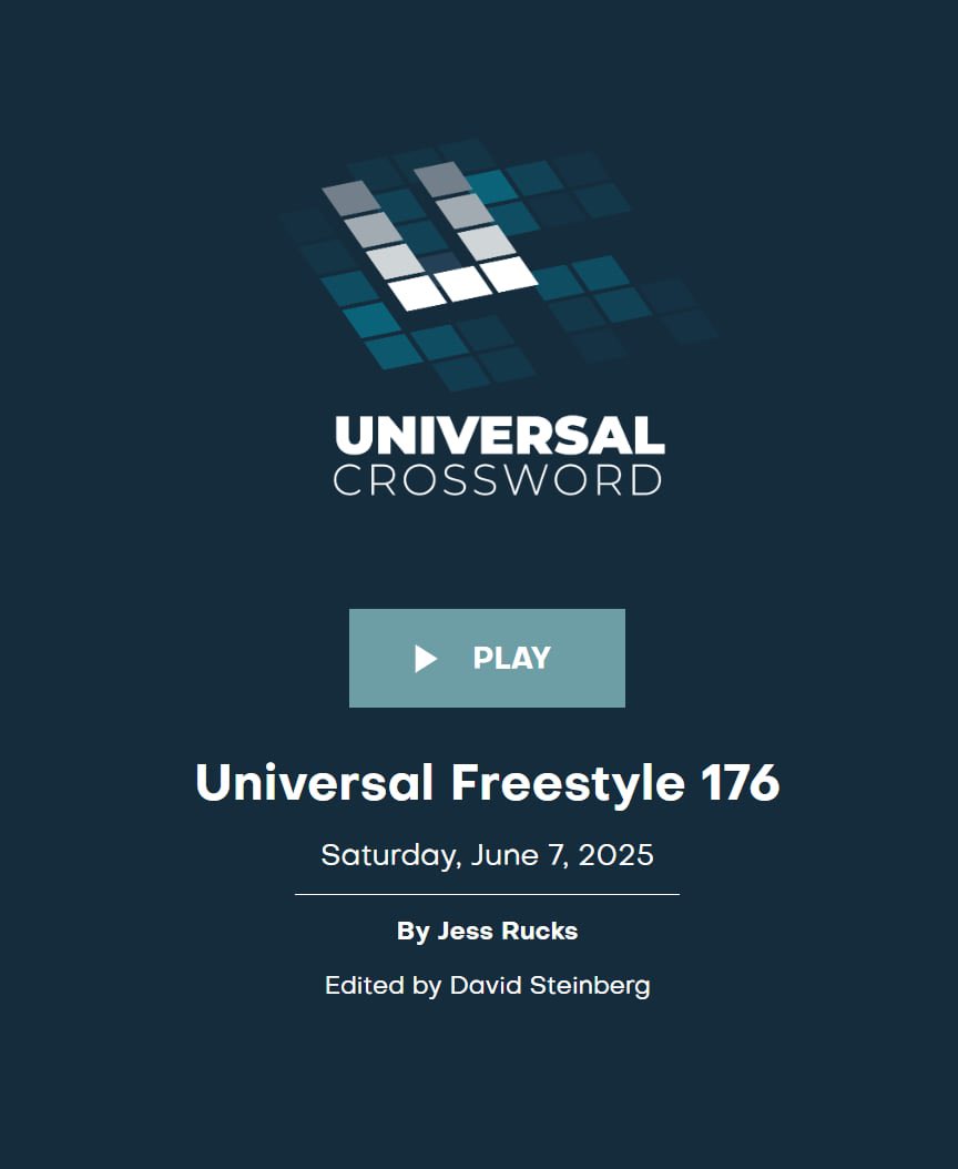 🥳🥳⭐️🎉🎉

syndication.andrewsmcmeel.com/puzzles/crossw…