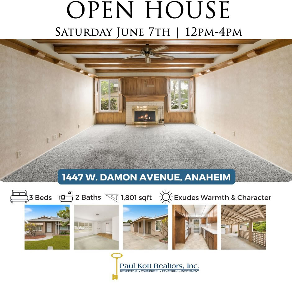 PKRealtors's tweet photo. 🏠 Open House Today:
📍1447 W Damon Ave, Anaheim
🕛 12–4 PM
🚨 Price just dropped!
3 bed | 2 bath | Cul-de-sac | Big backyard
Minutes to Disneyland &amp; Packing House!
Come see the value for yourself. 👀
#OpenHouse #AnaheimRealEstate #PriceDrop #HouseHunting https://t.co/l9cNsSOz79