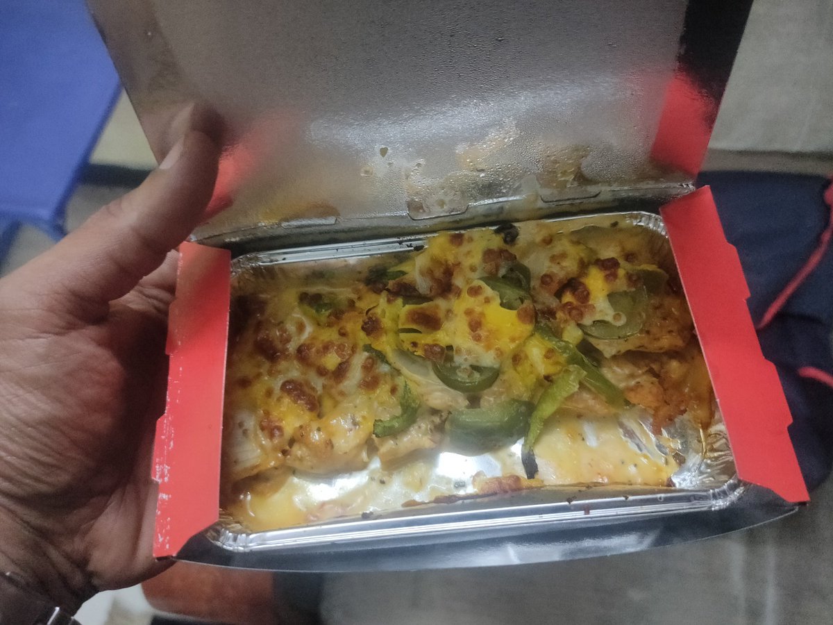 C_DineashKumar's tweet photo. @dominos_india @dominos  received only half of the product that too in an unsealed container and we couldn't register a complaint. Pathetic service (order no : 223 ) https://t.co/ej0s5SvYPZ