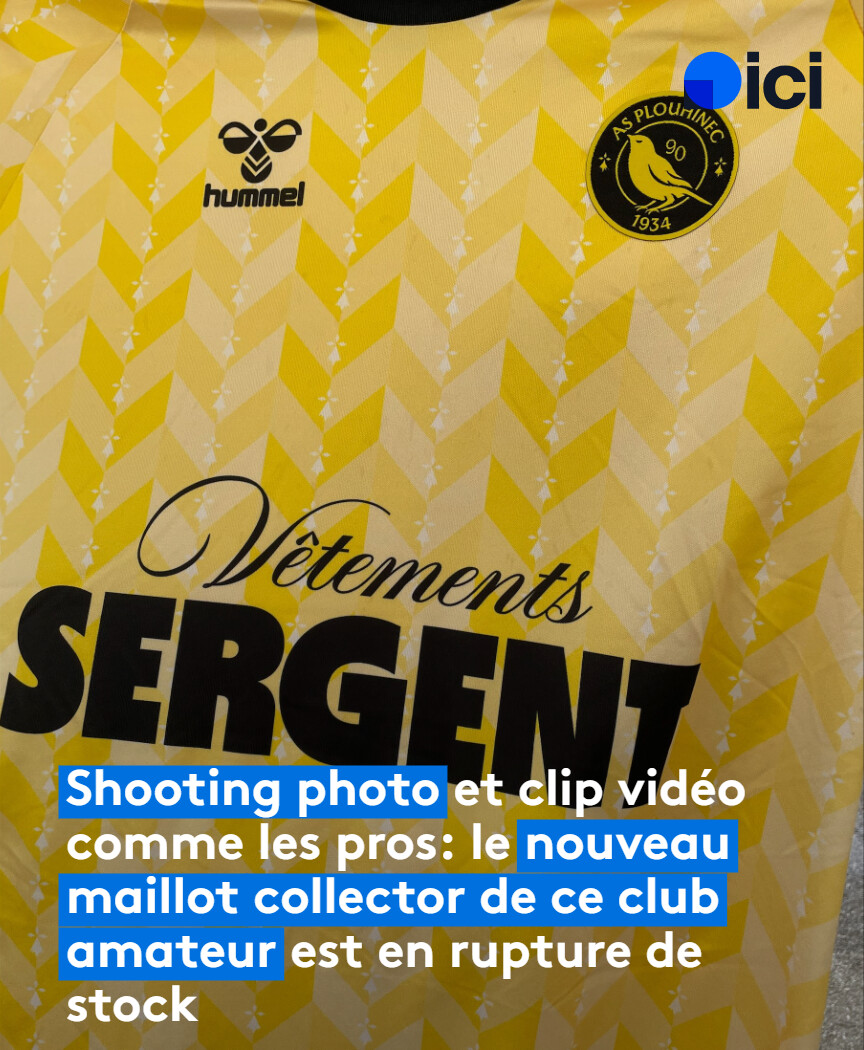 L'AS Plouhinec, club de foot amateur du Finistère, a crée le buzz avec la sortie de son nouveau maillot
➡️ l.ici.fr/jeF
