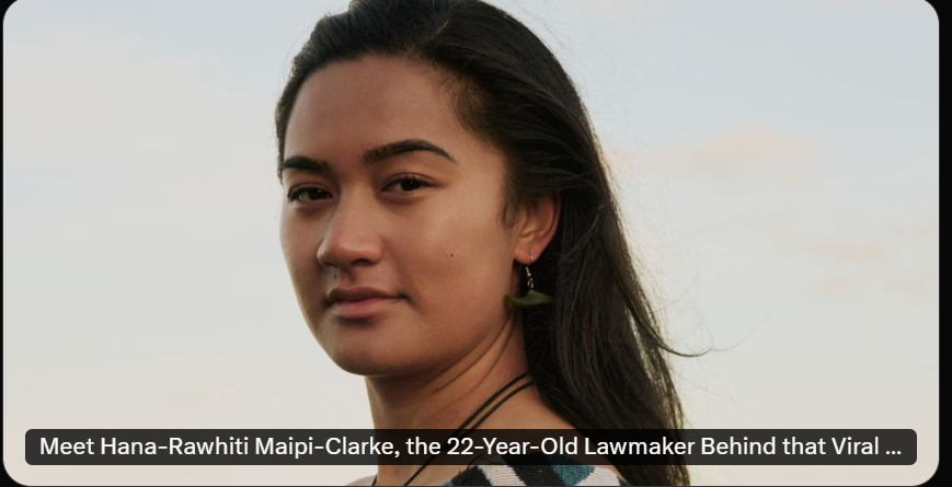 This young woman brought something incredible to NZ Aotearoa Parliament.  She made me feel so proud to be a Kiwi!
#CowardlyChris <a href="/chrisluxonmp/">Christopher Luxon</a> #DrippyDave  #PretentiousParmjeet #NRANutNicole  <a href="/dbseymour/">David Seymour</a> @parmjeetParmar <a href="/KarenChhour/">Karen Chhour</a>  @nicoleMcKee have made her into a HEROINE!