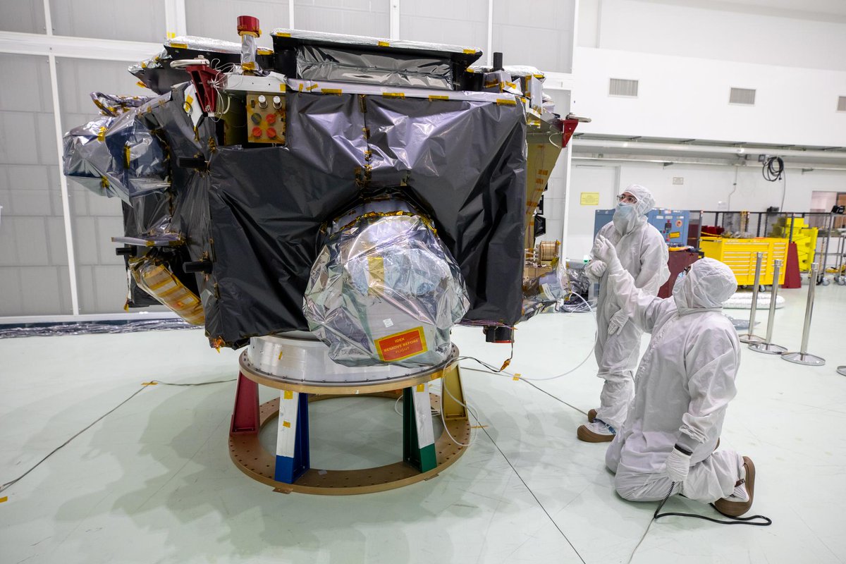 NASA Marshall (@nasa_marshall) on Twitter photo After completing testing at #NASAMarshall, NASA’s IMAP (Interstellar Mapping and Acceleration Probe) spacecraft recently arrived at the Astrotech Space Operations Facility near <a href="/NASAKennedy/">NASA's Kennedy Space Center</a> where technicians are preparing it for launch! 🚀
READ MORE >> go.nasa.gov/3Zk2ldN After completing testing at #NASAMarshall, NASA’s IMAP (Interstellar Mapping and Acceleration Probe) spacecraft recently arrived at the Astrotech Space Operations Facility near <a href="/NASAKennedy/">NASA's Kennedy Space Center</a> where technicians are preparing it for launch! 🚀
READ MORE >> go.nasa.gov/3Zk2ldN