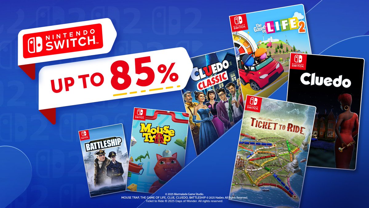 MarmaladeGames's tweet image. 🎊 The Nintendo Switch 2 has arrived! 

Did you know that all the games in our sale work on both the Nintendo Switch and the Nintendo Switch 2? 

Which titles will you be playing on Nintendo Switch 2? Tell us in the comments ⬇️