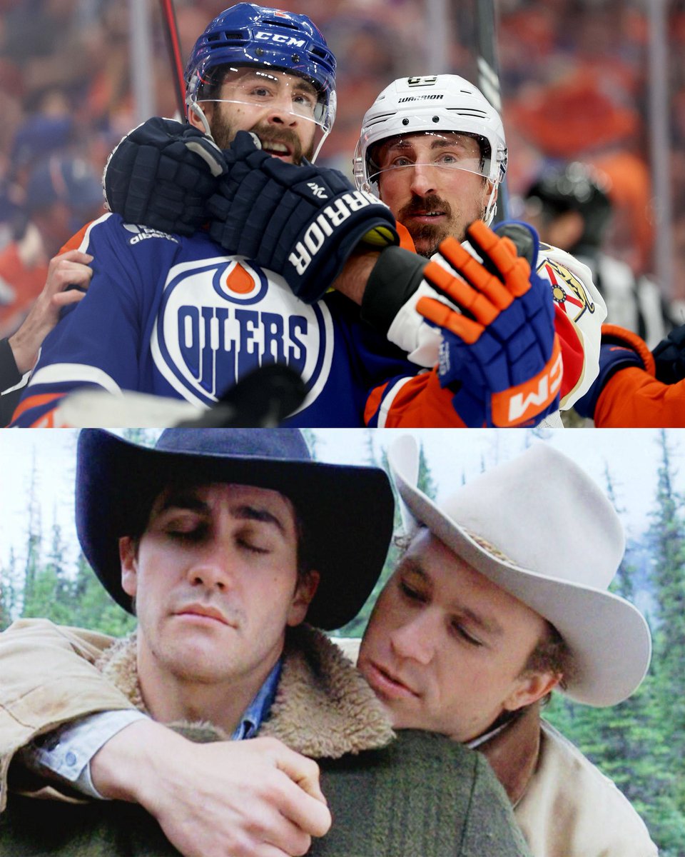 chicletsmemes's tweet image. In the midst of the wildest playoff game, they found love