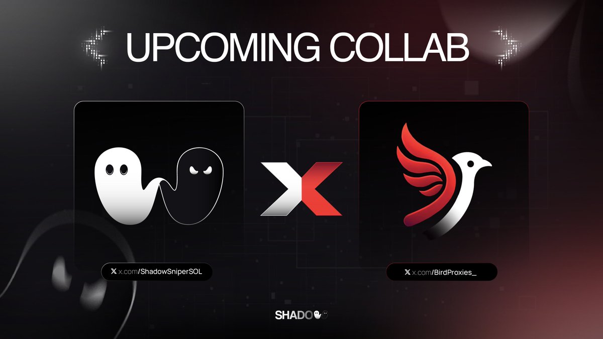 Shadow Sniper (@shadowsnipersol) on Twitter photo We're happy to announce our new partnership with <a href="/BirdProxies_/">BirdProxies</a>! 🐦
Together, we’re giving away:
2x Free Weekly Trials for Shadow
3x 2GB Residential Proxies by Bird
To enter:
✅ Like
🔁 Retweet
👣 Follow both accounts
Good luck! 🍀 We're happy to announce our new partnership with <a href="/BirdProxies_/">BirdProxies</a>! 🐦
Together, we’re giving away:
2x Free Weekly Trials for Shadow
3x 2GB Residential Proxies by Bird
To enter:
✅ Like
🔁 Retweet
👣 Follow both accounts
Good luck! 🍀
