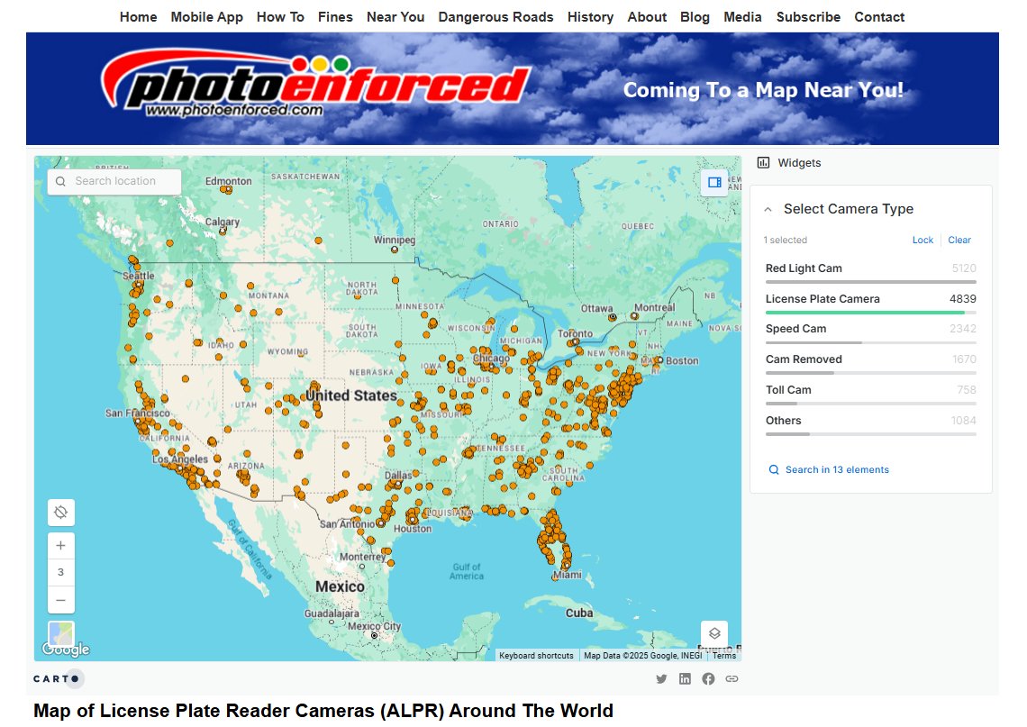 We are building a crowdsourced database of <a href="/Flock/">flock</a>  safety camera locations  photoenforced.com/license-plate-…
