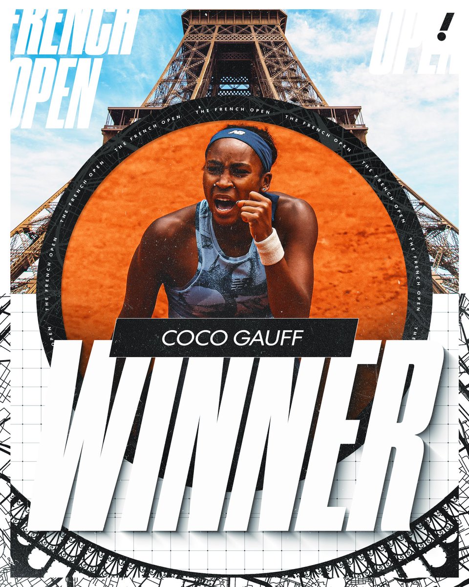 COCO GAUFF WINS HER FIRST EVER FRENCH OPEN TITLE 🏆