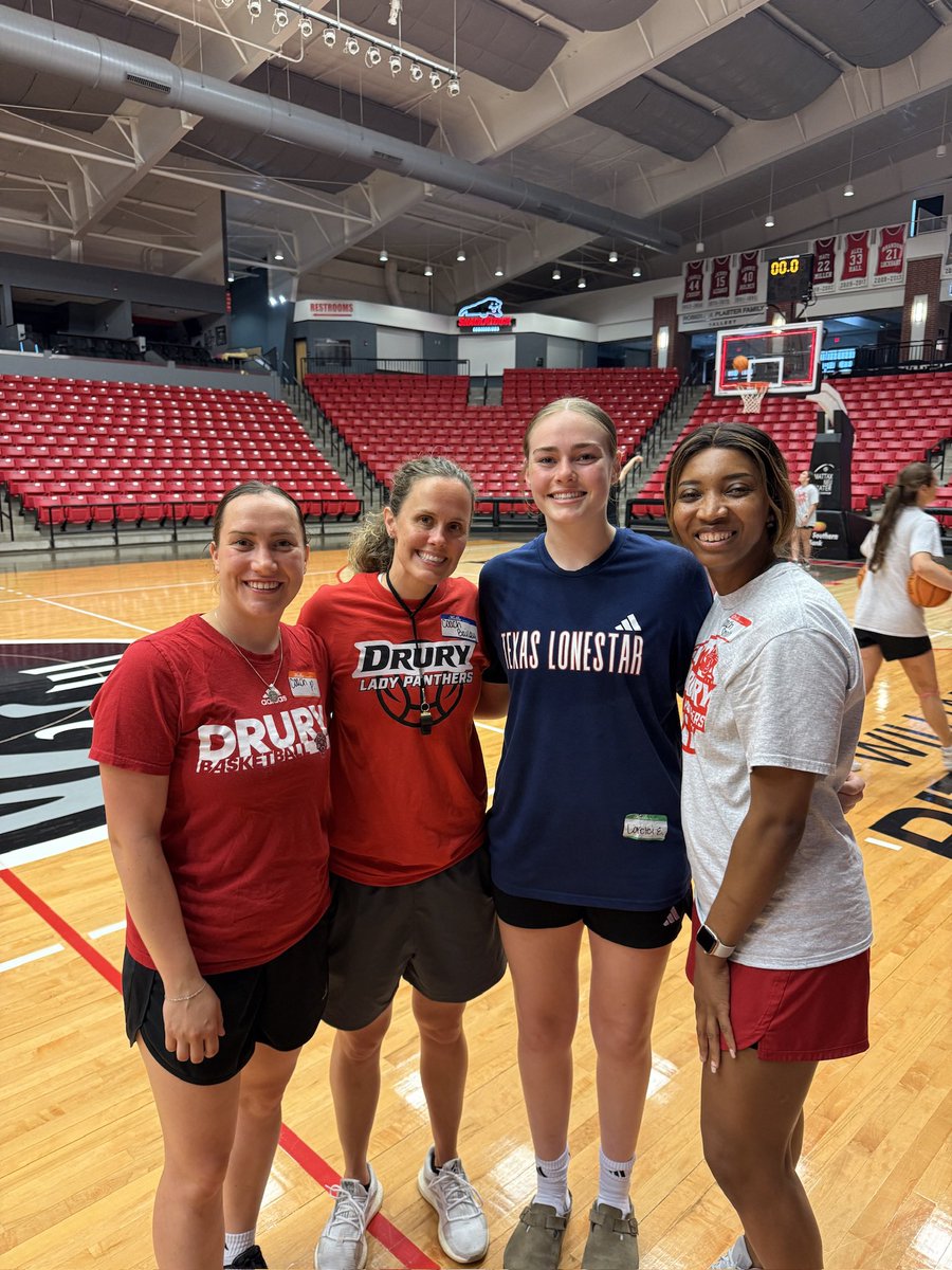 Lorelei Ebert (@loreleiebert) on Twitter photo After an amazing camp, I am excited to announce I have received an offer from <a href="/DULadyPanthers/">Drury Lady Panthers</a>! Thank you <a href="/CoachKBailey5/">Kaci Bailey</a> for believing in me. After an amazing camp, I am excited to announce I have received an offer from <a href="/DULadyPanthers/">Drury Lady Panthers</a>! Thank you <a href="/CoachKBailey5/">Kaci Bailey</a> for believing in me.