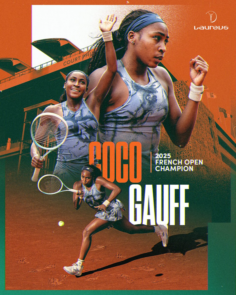 Perfect in Paris ✨
 
Coco Gauff wins the French Open title for the first time and it’s the second Grand Slam of her career 🏆
 
#RolandGarros