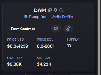 Robl0xCall's tweet image. Looks like #DAPI just buttered up to an all-time high of 382K - 90x profit, proving that even in the world of crypto, you can always find a way to grow – unlike my ex-wife
t.me/penguspx6900
BqnLFVhfjJyriYJtjSb9jpkjZbWBPBxXKXm2ArN5pump