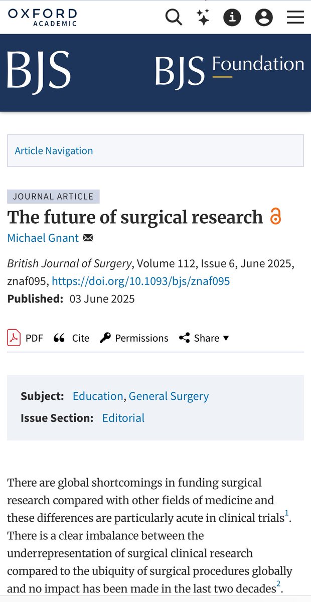 Some thoughts on the subject…. Thank you to the fabulous British Journal of Surgery! <a href="/ABCSGVienna/">ABCSG</a> <a href="/meduniwien/">About Medicine</a> <a href="/SG_BCC/">SGBCC</a> 

lnkd.in/dSzc4ihn