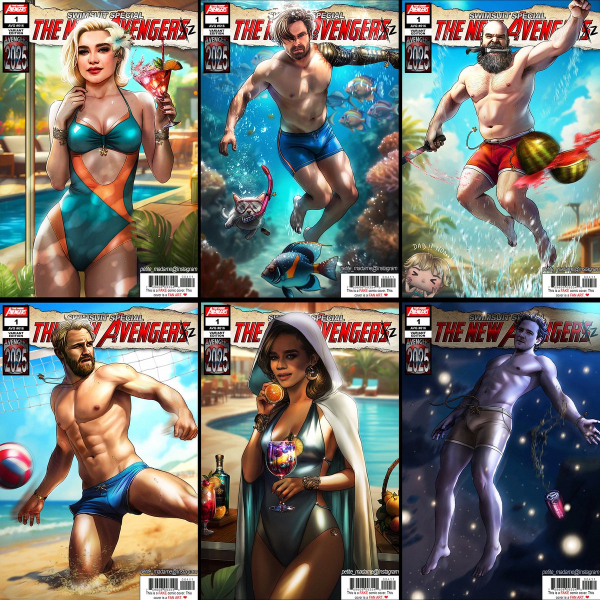 The New Avengers - Swimsuit Special - (2025)
My tribute to the iconic "Marvel Swimsuit Special" from the 90s. Look below to find your fav(s) in one of the six individual posts. Enjoy 💗